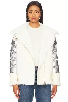 Искусственная мотокуртка Jocelyn, серебряный