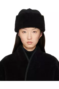 Искусственная овчина шапка Le17Septembre, черный