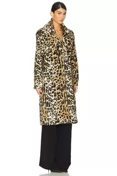 Искусственная шуба николас большого размера Alice + Olivia, черный