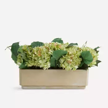 Искусственное растение гортензии в вазоне El Corte Ingls, зеленый