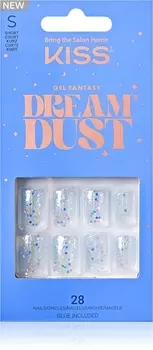 Искусственные ногти KISS Dream Dust Gel Fantasy, White and Blue 28 szt.