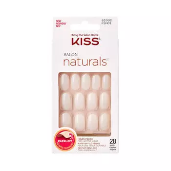 Искусственные ногти Naturals Ksn01, S, 28 шт. Kiss