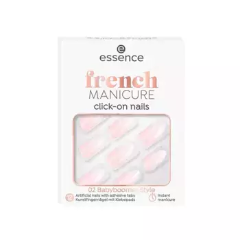 Искусственные ногти Uas Artificiales Click-On French Manicure Essence, 2