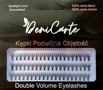 Искусственные ресницы густые пучки для наращивания ресниц, утолщение двойное C-10 Deni Carte