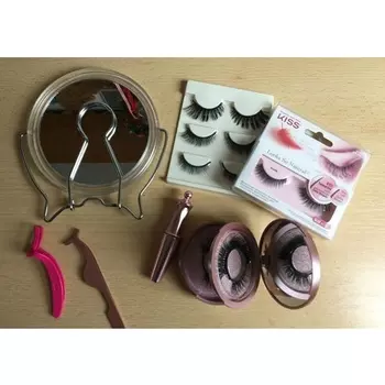 Искусственные ресницы KISS Magnetic Lash с аппликатором, зеркалом и многим другим