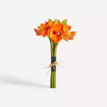 Искусственный букет Орхидеи Цимбидиум El Corte Ingls, апельсин