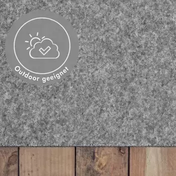 Искусственный газон Andiamo "Дижон", прямоугольный, из иглопробивного фетра, с выступами, прочный, водостойкий и устойчивый к УФ-излучению 300х200 см, серый