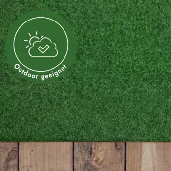 Искусственный газон Andiamo "Дижон", прямоугольный, из иглопробивного фетра, с выступами, прочный, водостойкий и устойчивый к УФ-излучению 300х200 см, зеленый