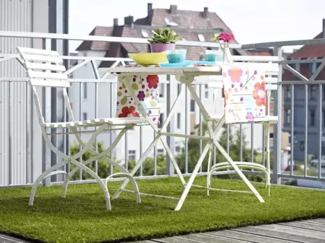 Искусственный газон Andiamo "Нантский газонный ковер", прямоугольный, реалистичный вид, с дренажными отверстиями, износостойкий 133х300 см, зеленый