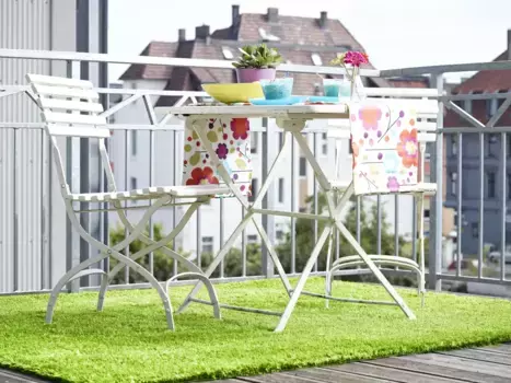 Искусственный газон Andiamo "Trendy", прямоугольный, газонный ковер, современный вид, с дренажными отверстиями, износостойкий 100х200 см, зеленый