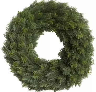 Искусственный венок Botanic-Haus "Элегантный адвентский венок с одной стороны" /42х10 см, зеленый