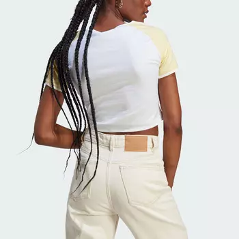 Island Club Crop Top женский белый Adidas Originals