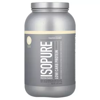 Isopure, Низкоуглеводный протеиновый порошок, жареный кокос, 1,36 кг (3 фунта)