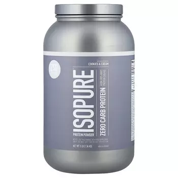 Isopure, Zero Carb, протеиновый порошок со вкусом печенья и крема, 1,36 кг (3 фунта)