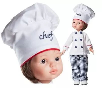 Испанская кукла Шеф-повар Карлос 32 см Paola Reina