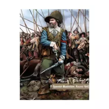 Испанский мушкетер Рокруа 1643 г., Ferrer Dalmau (75mm)