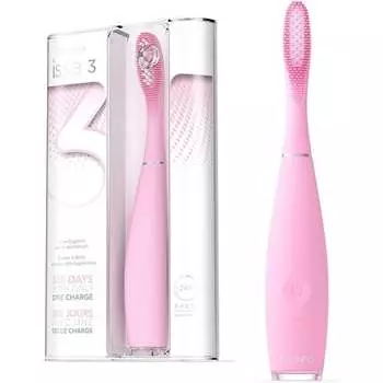 Issa 3 Электрическая ультрагигиеничная звуковая зубная щетка 4-в-1 16 интенсивностей розового цвета, Foreo