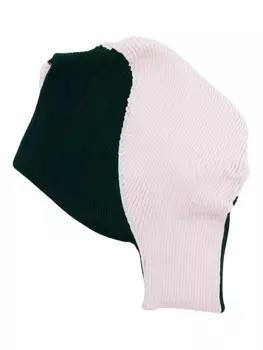 Issey Miyake Aerate rib-knit beanie, зеленый