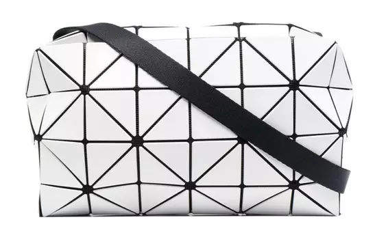 ISSEY MIYAKE Блестящая сумка-подушка SlashCarton, сумка-коробка, женская сумка через плечо, белая