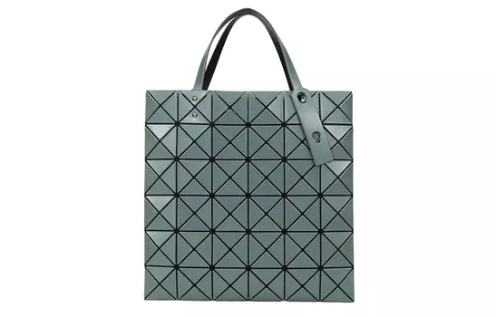 ISSEY MIYAKE Матовая сумка-шоппер, сумка-шоппер, сумка через плечо, сумка унисекс, серо-зеленая