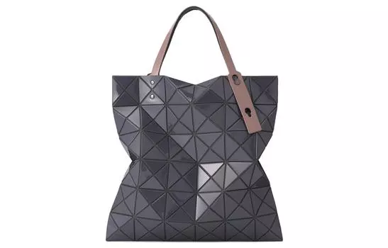 ISSEY MIYAKE Нейлоновая сумка-тоут, сумка для покупок, дамская сумочка, сумка на плечо, унисекс, сине-черно-коричневая