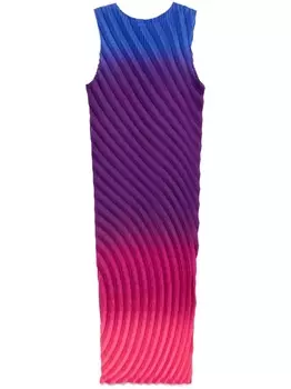 Issey Miyake платье миди Nuance, фиолетовый