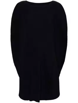 Issey Miyake платье с круглыми складками, синий