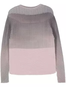 Issey Miyake плиссированная блузка, серый