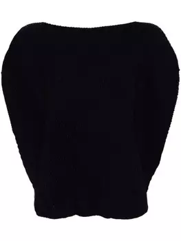 Issey Miyake плиссированный топ, синий