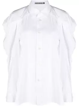 Issey Miyake рубашка с длинными рукавами, белый