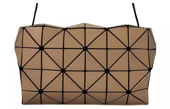 ISSEY MIYAKE Сумка-подушка из картона и нейлона, сумка-коробка, сумка через плечо, женская, светло-коричневая