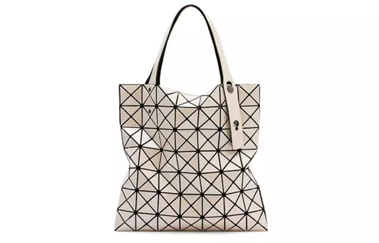 ISSEY MIYAKE Сумка-шоппер Prism PVC Tote, сумка для ноутбука, одно плечо, бежевая, унисекс