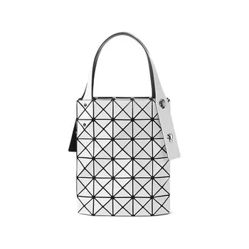 ISSEY MIYAKE Сумка-тоут из ПВХ женская, белая/черная