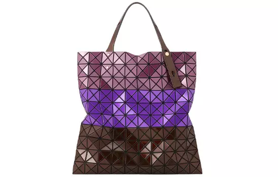 ISSEY MIYAKE Сумка-тоут Prism PVC Single, сумка для покупок, дамская сумочка, сумка на плечо, женская, фиолетовая, розовая, коричневая