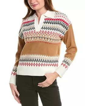 История дизайна свитера поло Design History, розовый