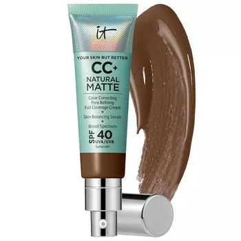IT Cosmetics CC+ Cream Натуральная матовая основа с SPF 40, цвет Neutral Deep