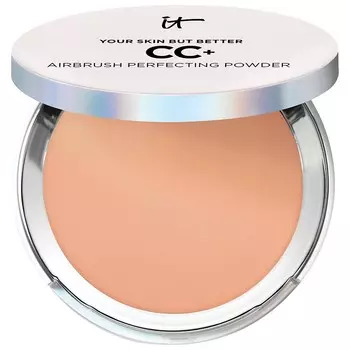 IT Cosmetics CC+ Тональная пудра для макияжа Airbrush Perfecting Powder Foundation, цвет Tan