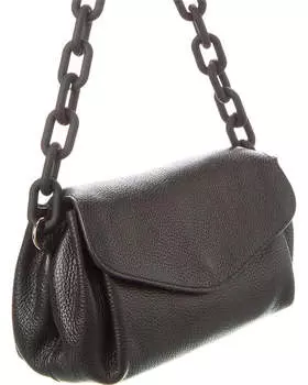 Итальянская кожаная сумка через плечо с верхней ручкой Italian Leather, черный