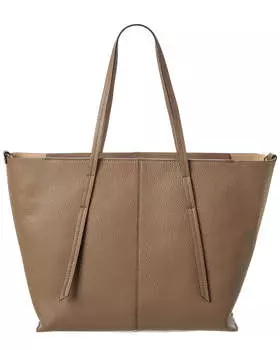 Итальянская кожаная сумка через плечо с верхней ручкой Italian Leather, коричневый