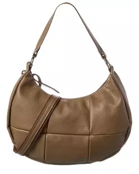 Итальянская кожаная сумка с верхней ручкой Italian Leather, коричневый