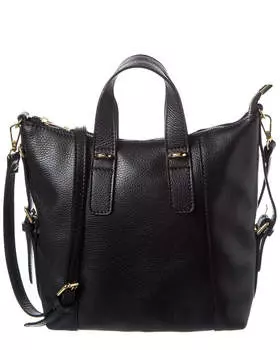 Итальянская кожаная сумка-тоут Italian Leather, черный