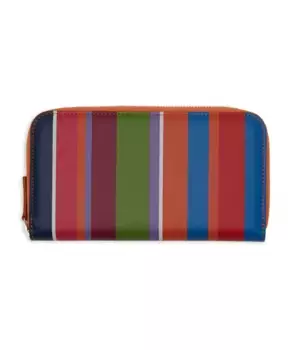 Итальянская кожаная сумочка с полосками Gallo, мультиколор