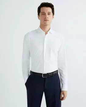 Итальянская мужская спортивная рубашка стандартного кроя Xacus, белый
