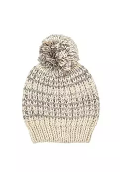 Итальянская шапка Ларья мягкая и теплая Collezione alessandro, бежевый