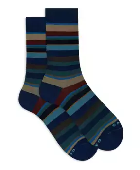 Итальянские короткие носки из ультралегкого хлопка Gallo, мультиколор