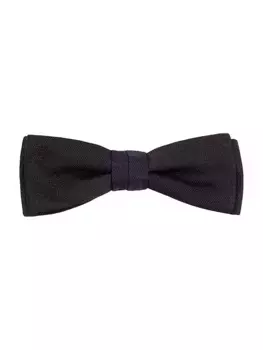 Итальянский галстук-бабочка из шелкового жаккарда Boss, черный
