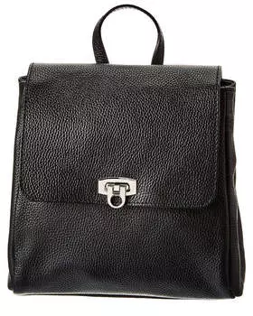 Итальянский кожаный рюкзак Italian Leather, черный