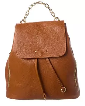 Итальянский кожаный рюкзак Italian Leather, коричневый