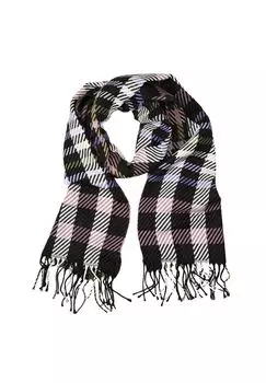 Итальянский шарф Strisce мягкий и теплый Collezione alessandro, коричневый