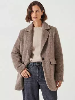 Итальянский шерстяной блейзер jayde HUSH, цвет Light Grey